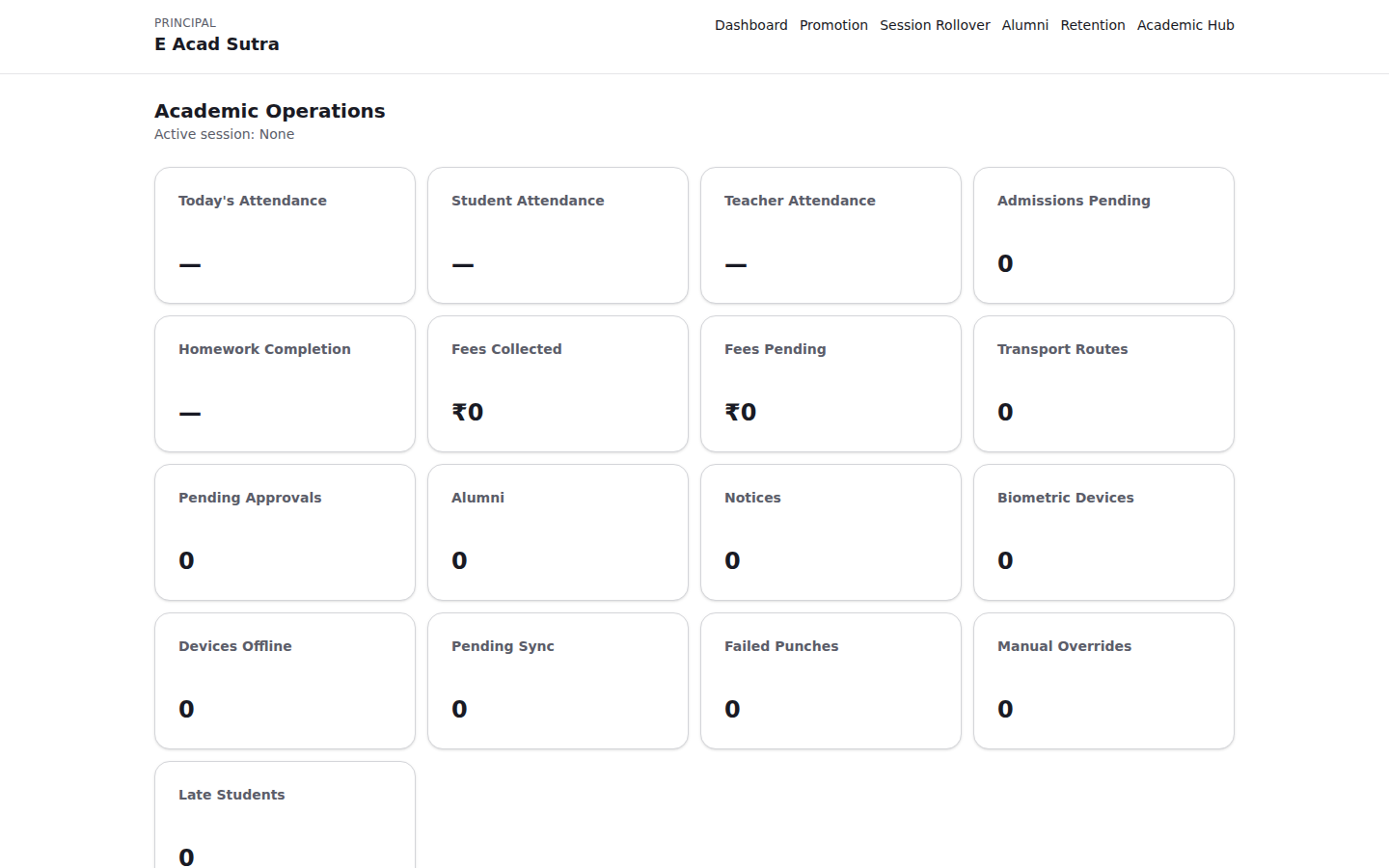 Principal Dashboard